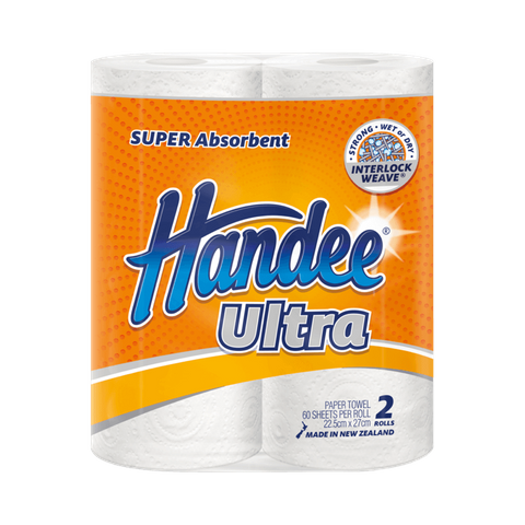 HAND TOWEL - HANDEE ULTRA 2 PLY 60 SHEETS × 12 ROLLS