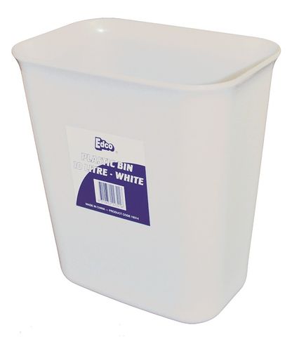 BIN 10 LTR WHITE EDGA