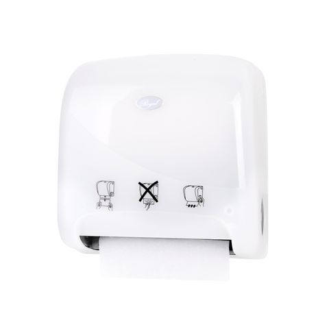 HAND TOWEL DISPENSER AUTOCUT MINI WHITE PEARL