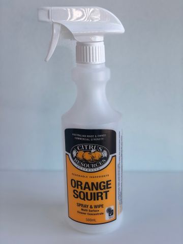 CITRUS RESOURCES - ORANGE SQUIRT SPRAY BOTTLE - EMPTY