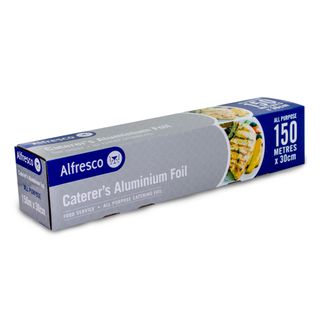 CATERER'S ALUMINIUM FOIL 150M X 30CM ALFRESCO