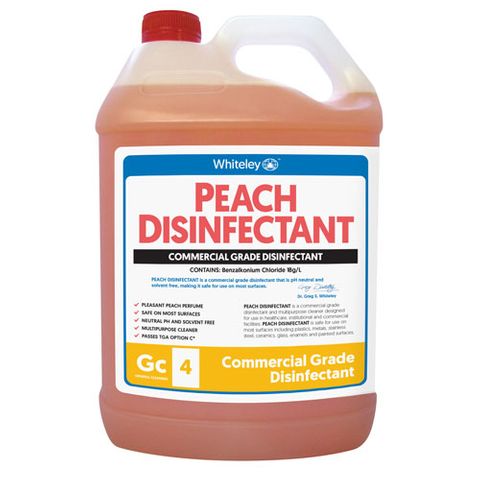 PEACH DISINFECTANT 5LT WHITELEY