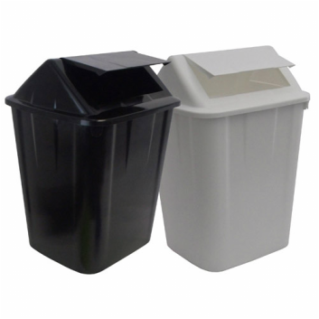 BIN 32LTR WHITE SWING TOP LID