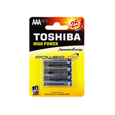 BATTERY ALKALINE AAA 4PK