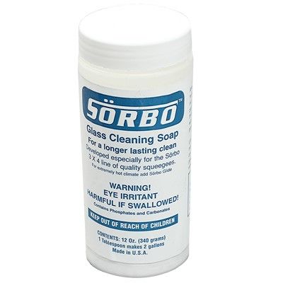 SORBO GLASS CLEANING POWDER 12 OZ