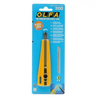 KNIFE 300 9MM YELLOW AUTOLOCK CUTTER