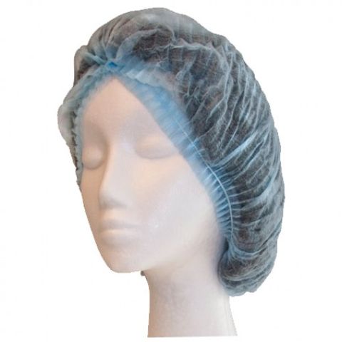 HAIR NET BERETS CRIMP BLUE 21'' 1000pcs