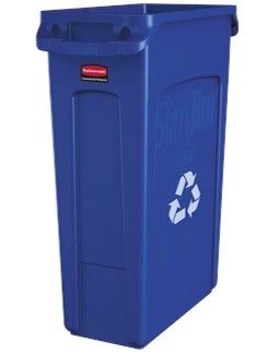 SLIM JIM RECYCLING BIN 87 LTR BLUE