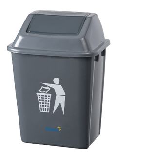 BIN FLIP LID GREY 20 LTR