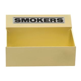 SMOKERS ASH TRAY METAL BIEGE