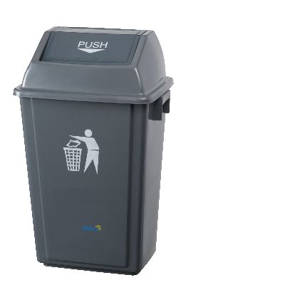 BIN FLIP LID GREY 60 LTR