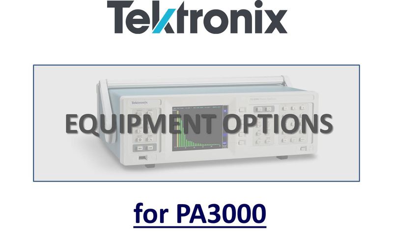 Options for Tektronix Tektronix PA3000 Power Analysers