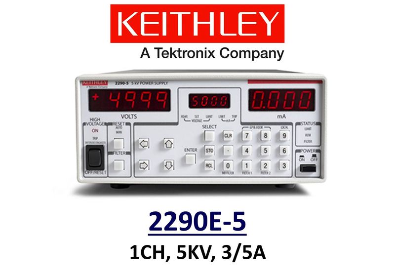 Keithley 2290E-5 high voltage power supply,  25W, 5kV, 3-5A