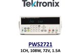 Tektronix PWS2721 benchtop linear power supply, 108w, 72v, 1.5A, 1 channel, low noise, non-prog.