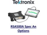 Options for RSA500 Spectrum Analyser