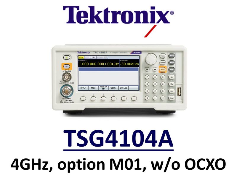 Tektronix TSG4104A RF Vector Sig Gen (basic analog-only config) without OCXO timebase, DC - 4GHz