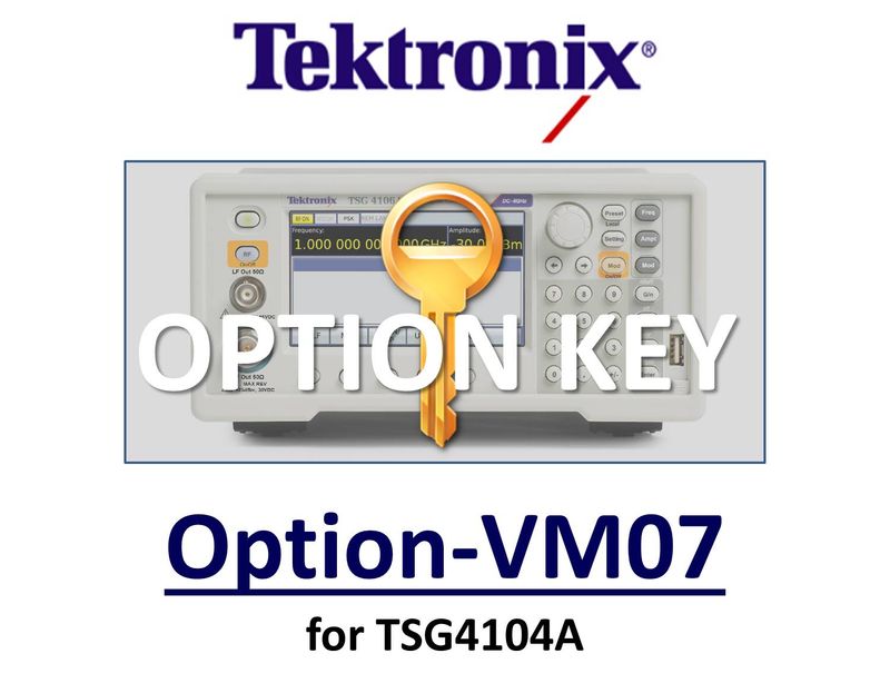 PDC modulation, requires option VM00