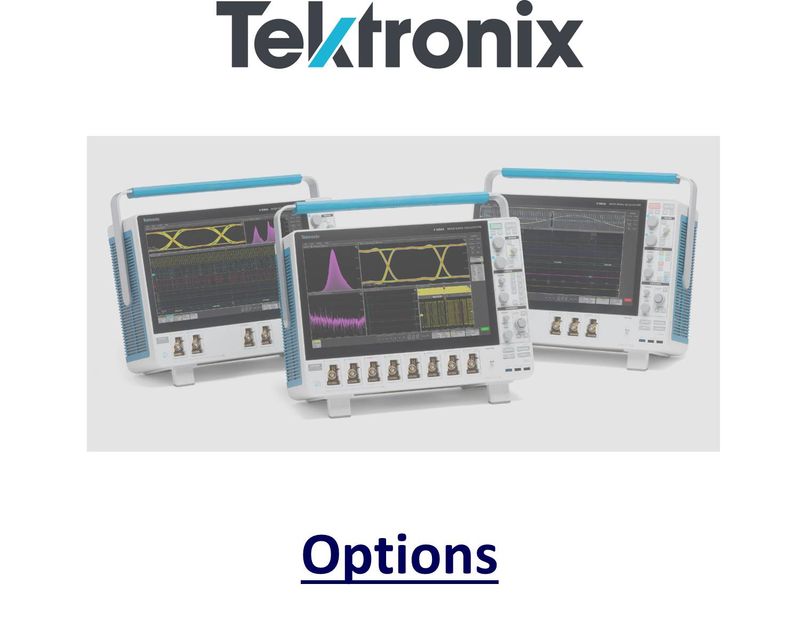 Options for the 6-Series MSO Mixed Signal Oscilloscope