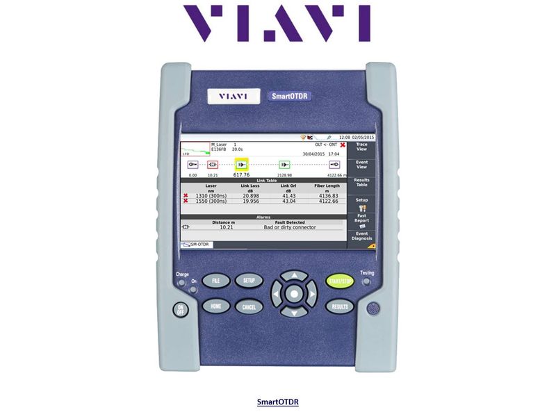 VIAVI SmartOTDR, SM 1310/1550nm 37/35dB, APC optical connector