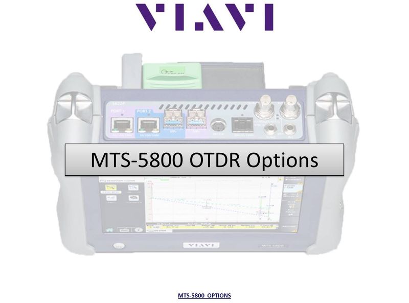 MTS-5800 Platform Options