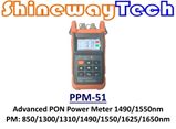 PPM-51B Advanced PON Power Meter, -50 dBm to +27 dBm, SCA connector