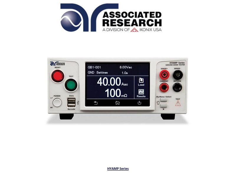 Associated Research HYAMP Series Ground Bond Testers