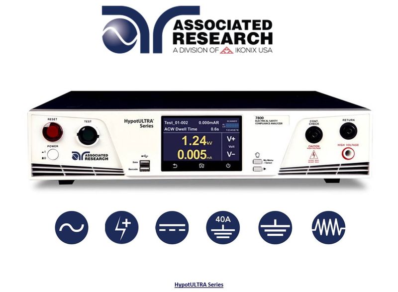 Associated Research HypotULTRA Series premier line of 4-in-1 Electrical Safety Testers