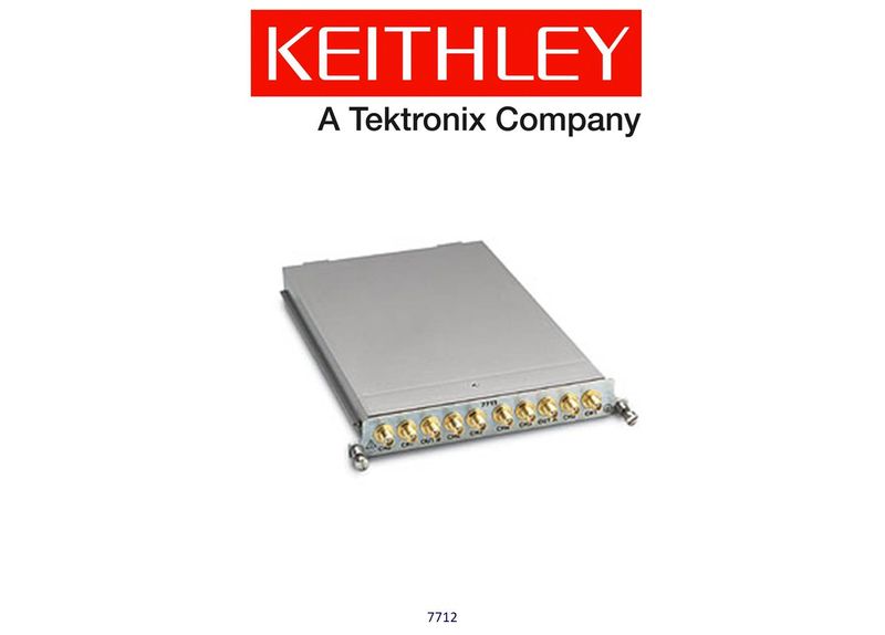 Keithley model 7712 3.5GHz BW 50-Ohm, Dual 1 x 4 RF Switch Module, for Models 2700, 2701 & 2750