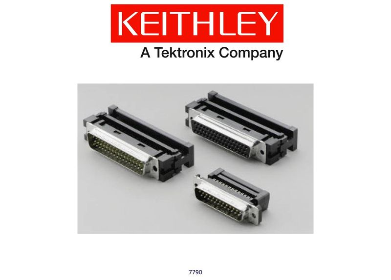 Keithley model 7790 D-Shell Connector Kit w/ 50-Pin Male, 50-Pin Female & 25-Pin Male Connectors