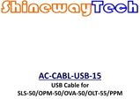 AC-CABL-USB-15 USB Cable for SLS-50, OPM-50, OVA-50, OLT-55, PPM