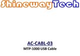 AC-CABL-03 Cable for MTP USB Port 2 to PC USB Port