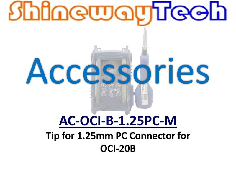 AC-OCI-B-1.25PC-M, Tip, 1.25mm PC Male, OCI-20B