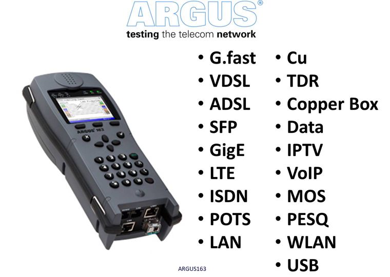 VDSL + ADSL Combi-tester