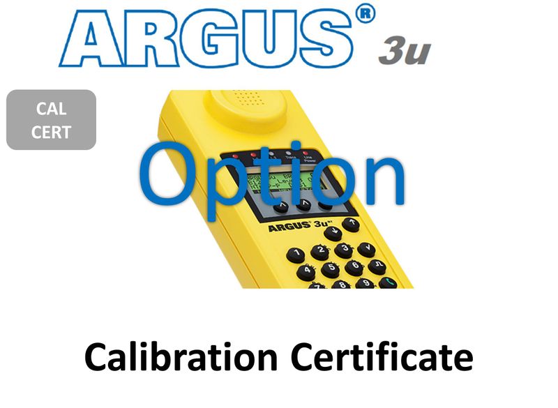 ARGUS3u Calibration Certificate