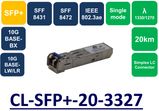 SFP+, SMF, WDM, BIDI, 1330/1270NM ,DDM ,20KM