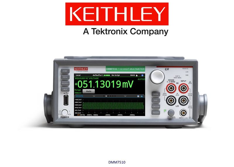 Keithley model DMM7510 Graphic Sampling Multimeter, 7.5 Digits