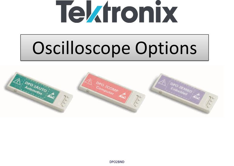 MSO / DPO2000 & 2000B Series Oscilloscopes Application Bundle