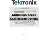 Tektronix option MDO4AFG - Adds arbitrary function generator to MDO4000C series oscilloscope.