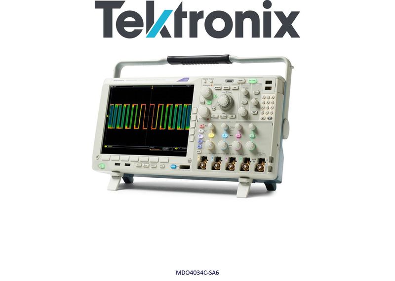 Tektronix MDO4034C-SA6 Mixed Domain Oscilloscope, 350MHz, 4 Analog Channels, 6GHz Spec An