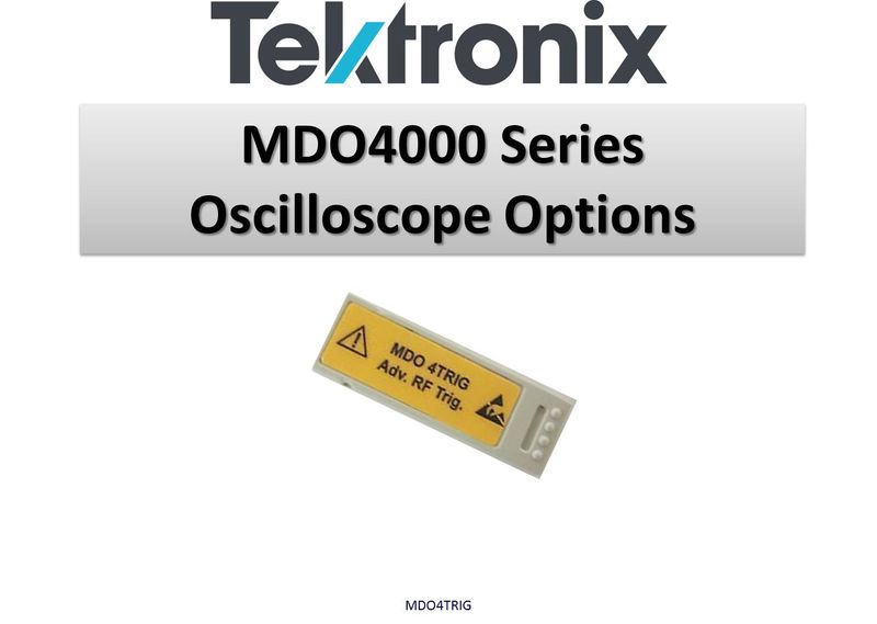 Tektronix software option MDO4TRIG - Advanced RF triggering