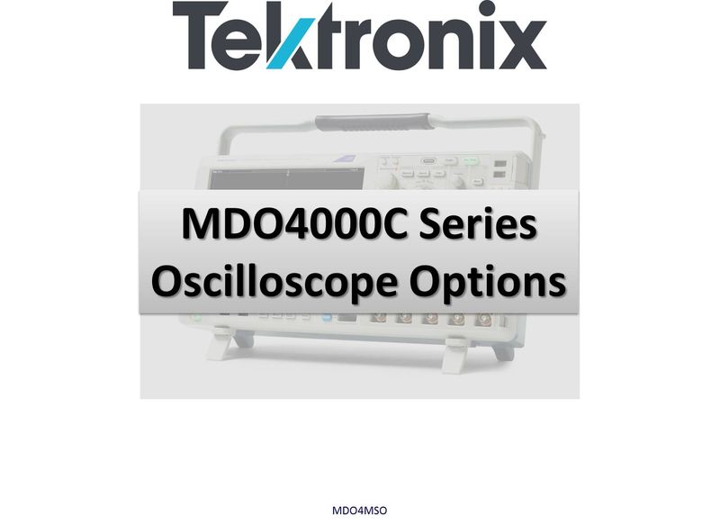 Tektronix option MDO4MSO - Adds 16 digital channels to MDO4000C series oscilloscope