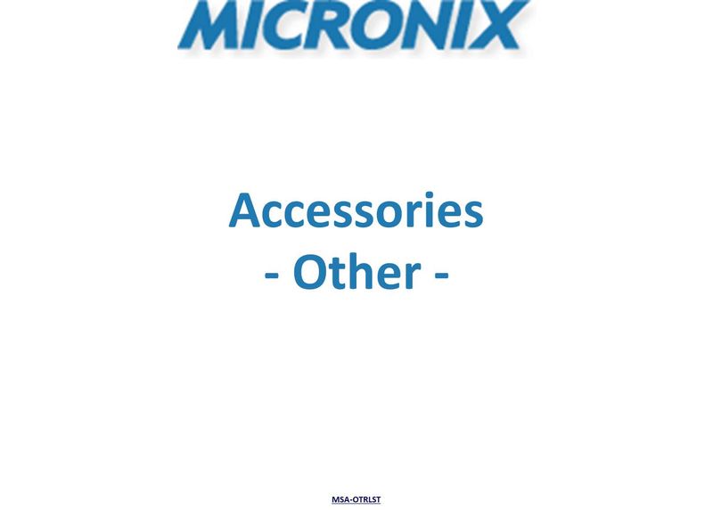 Other Accessories for Micronix portable spectrum analyers