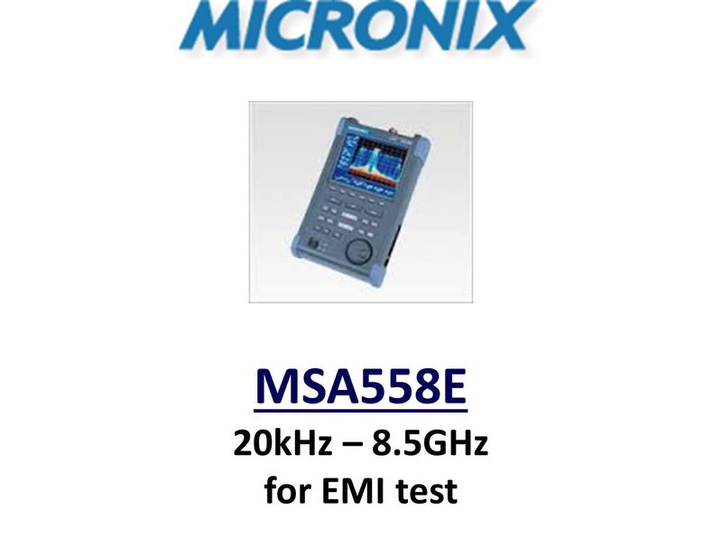 Spectrum Analyser For EMI Test, Portable 20kHz To 8.5GHz