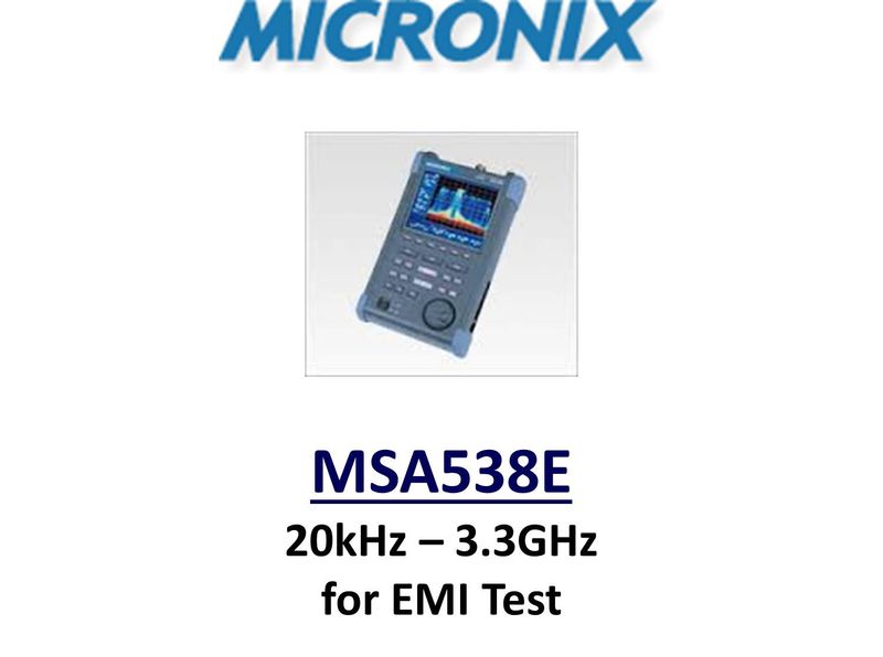 Spectrum Analyser For EMI Test, Portable 20kHz To 3.3GHz