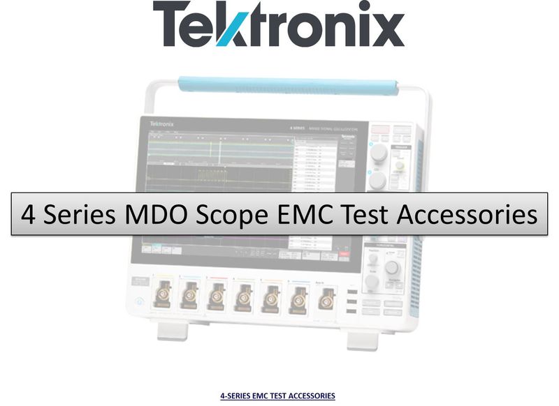 EMC Test Accessories for use with 4 Series MSO oscilloscopes