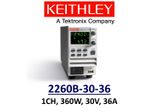 Keithley 2260B-30-36 benchtop linear power supply, 360w, 30v 36A 1 channel, low noise, prog.