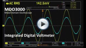MDO3000 App Demo - Integrated Digital Voltmeter