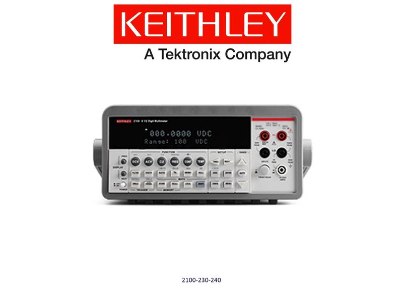Keithley model 2100 Digital Multimeter, 6.5 digits