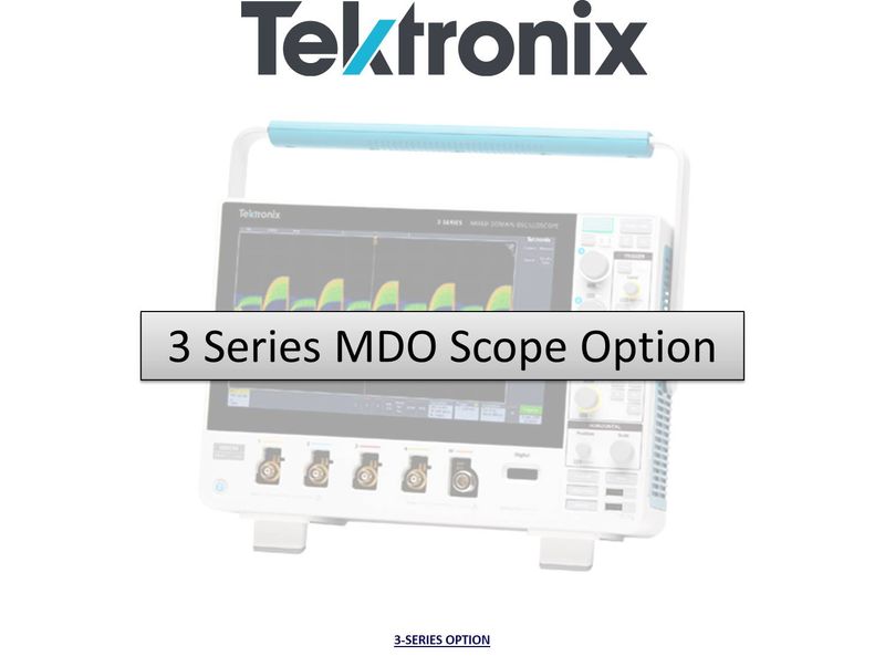 Installed Option; add 1GHz spectrum analyzer