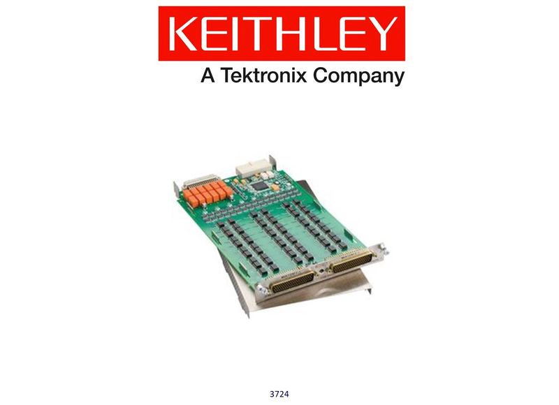 Keithley model 3724 Dual 1x30 FET Multiplexer Card,60 diff'l channels, auto CJC with 3724-ST